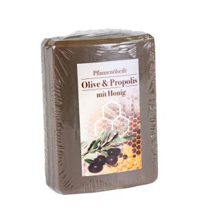 Eingeschweißte Pflanzenölseife Olive und Propolis mit Honig
