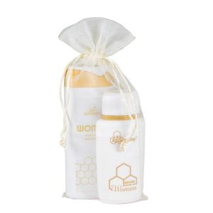 Geschenkset ApiSupreme mit Duschgel und Bodylotion verpackt in Cellophan mit einer Schleife