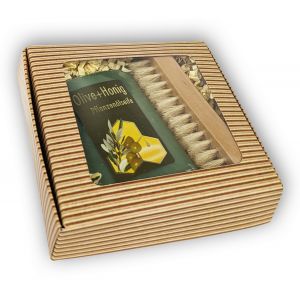 Geschenk Set Olivenseife in Karton