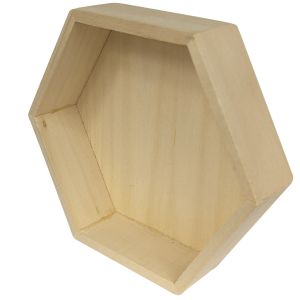 Holzschale in Wabenform