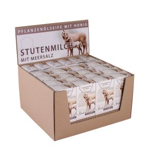 Aufsteller mit 22 Ho.Stutenmilch-Meersalzseifen