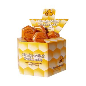 Honig-Milch-Wabenseife,  Aufsteller mit 28 Seifen