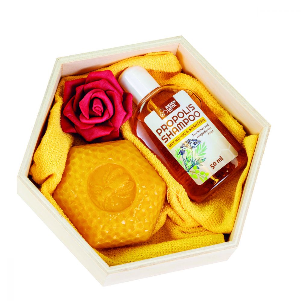Geschenk Set Wabe 4 Honig Shampoo