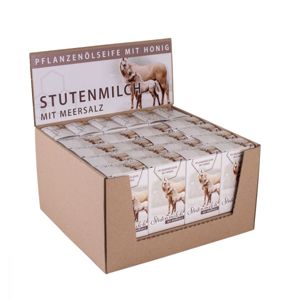 Aufsteller mit 22 Ho.Stutenmilch-Meersalzseifen