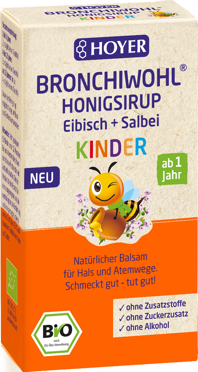 Bronchiwohl® Kinder Honigsirup Eibisch + Salbei