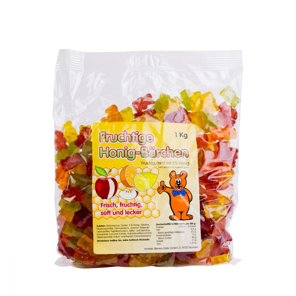 Fruchtige Honigbärchen 1 kg Beutel